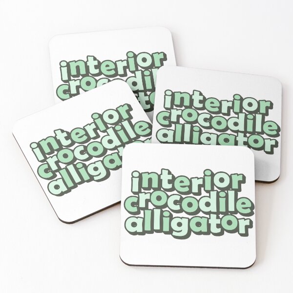 Item preview, "Interior Crocodile Alligator" Tiktok Sticker designed and sold by origamiboxesco.