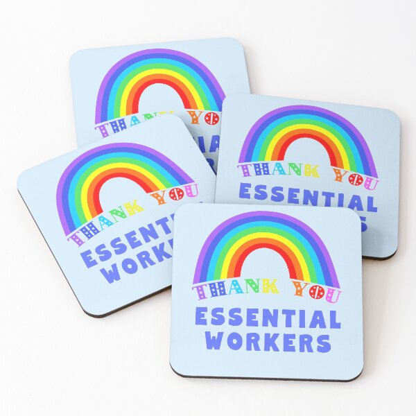 Item preview, Rainbow Thank You Essential Workers designed and sold by LoveAndDefiance.
