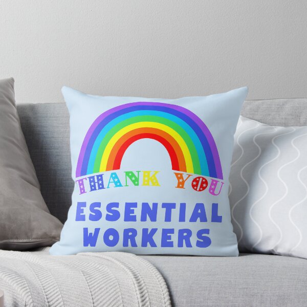 Item preview, Rainbow Thank You Essential Workers designed and sold by LoveAndDefiance.