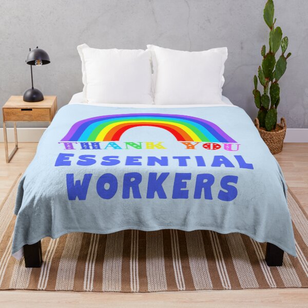 Item preview, Rainbow Thank You Essential Workers designed and sold by LoveAndDefiance.