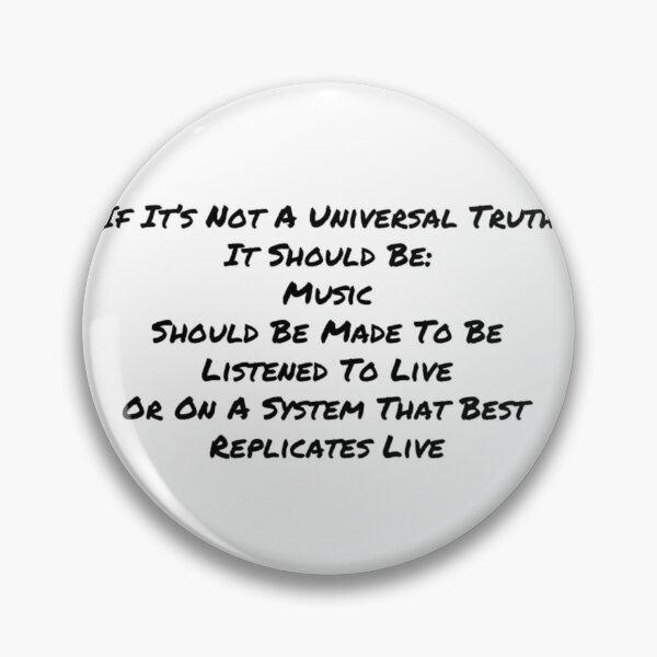 Item preview, Universal Truth Of Music Black Text designed and sold by TWMBDesigns.