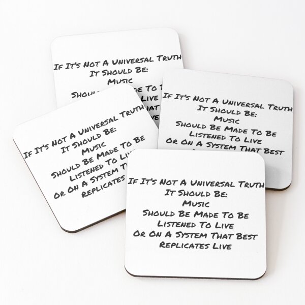 Item preview, Universal Truth Of Music Black Text designed and sold by TWMBDesigns.