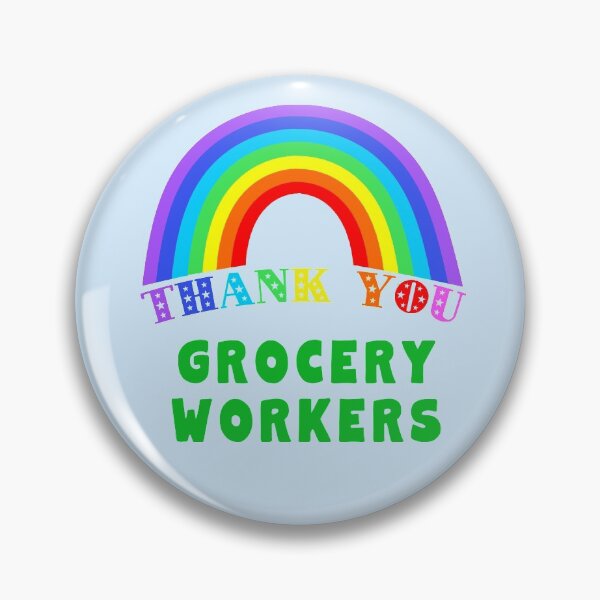 Item preview,  Rainbow Thank You Grocery Workers designed and sold by LoveAndDefiance.