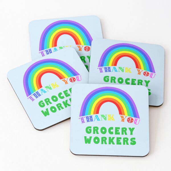Item preview,  Rainbow Thank You Grocery Workers designed and sold by LoveAndDefiance.