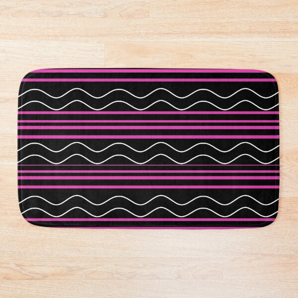 Item preview, Lala Stripe Doodle Waves Fuschia designed and sold by LalaDoodleBug.