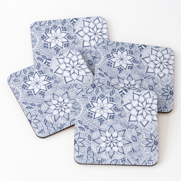 Item preview, Navy Blue Mandala Improvisation designed and sold by MarisaGoncalves.