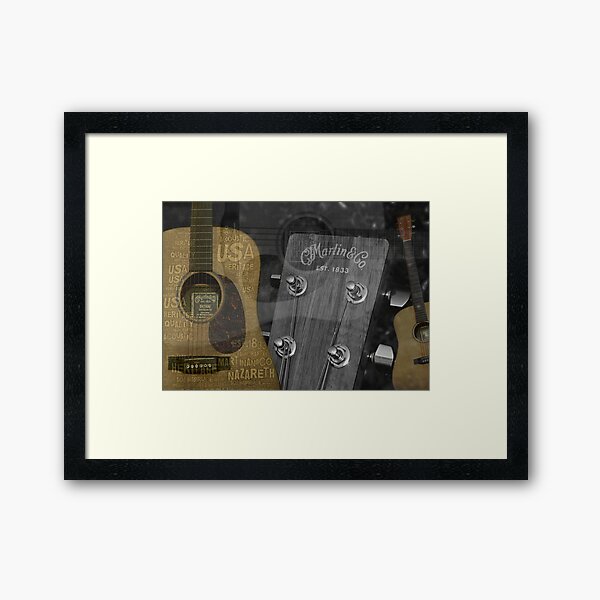 Martin and Co Guitars Framed Art Print