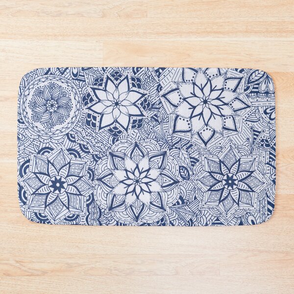 Item preview, Navy Blue Mandala Improvisation designed and sold by MarisaGoncalves.