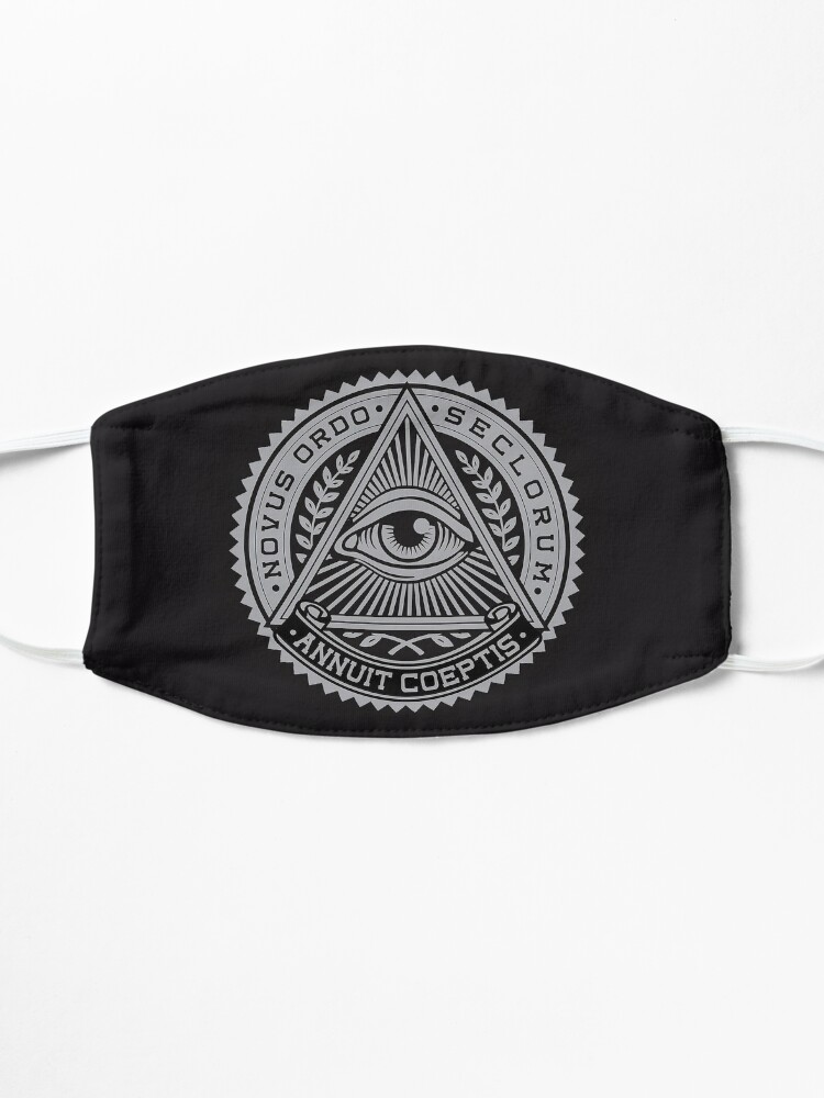 Alternate view of Illuminati Logo EYE | Covid mask Mask