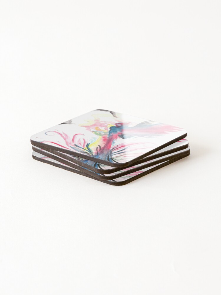 Thumbnail 4 of 5, Coasters (Set of 4), The Phoenix designed and sold by Crea-RiBo.
