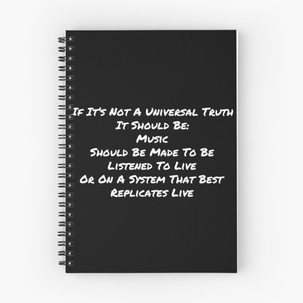 Item preview, Universal Truth Of Music White Text designed and sold by TWMBDesigns.