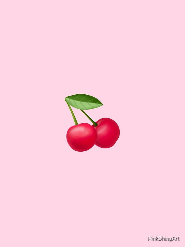 "Cherry emoji !" iPhone Case for Sale by PinkShinyArt Redbubble