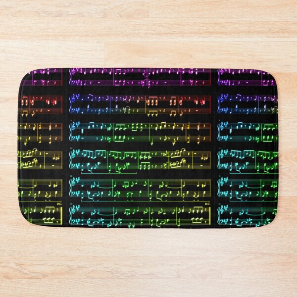 Item preview, Rainbow Gradient Wii Theme Music Notes designed and sold by Eagerly Elementary Music.