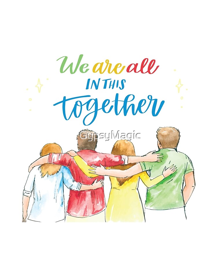 We Are All In This Together Inspirational Happy Quotes" Ipad Case & Skin By Gypsymagic | Redbubble