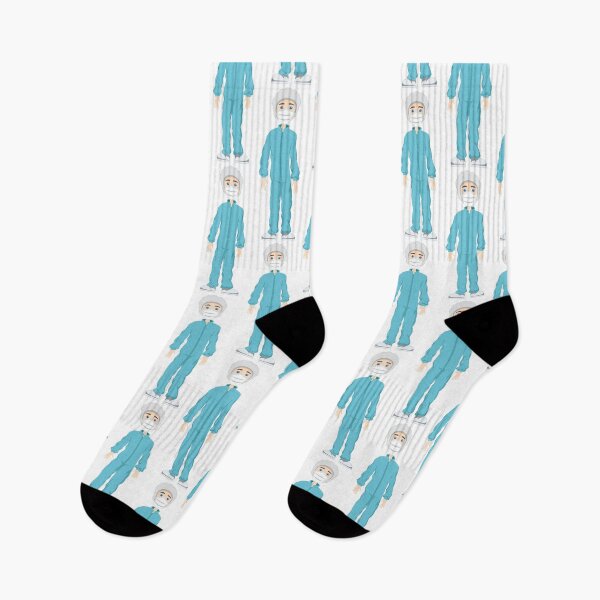 Item preview, Caucasian male mascot, safety equipment against contamination. Ideal for educational and informative medical materials designed and sold by LucianoCosmo.