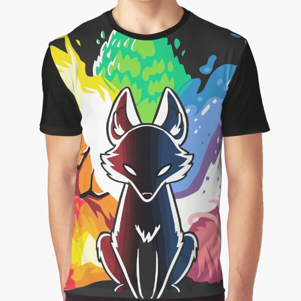 Kitsune Nine Tail fox Graphic T-Shirt