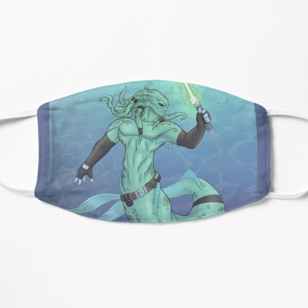 Space Battle Merman Flat Mask