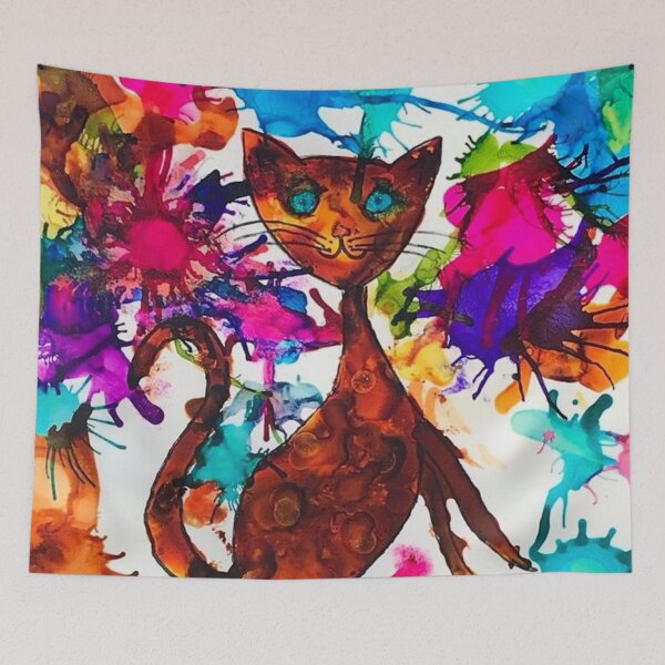 Item preview, Playful cat designed and sold by NathBCreations.