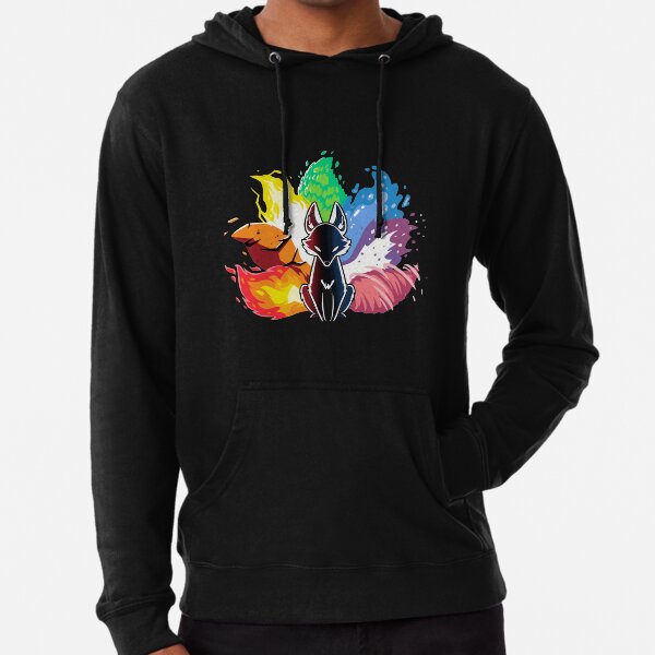 Kitsune Nine Tail fox Lightweight Hoodie