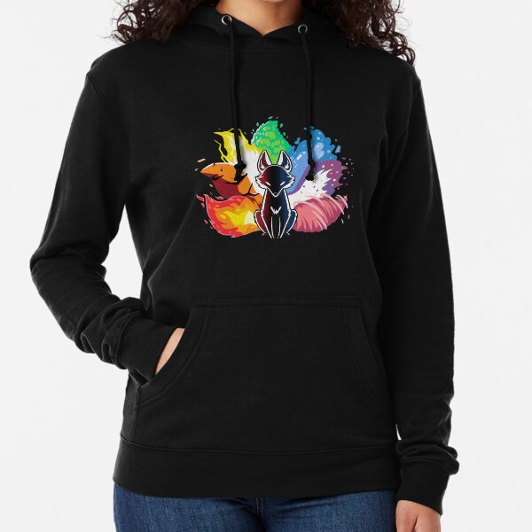 Kitsune Nine Tail fox Lightweight Hoodie