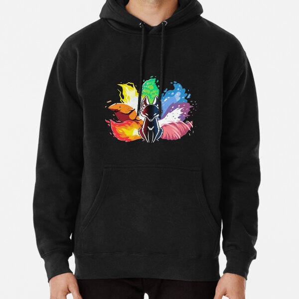 Kitsune Nine Tail fox Pullover Hoodie