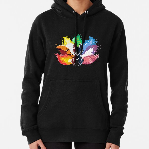 Zorro Kitsune Nine Tail Sudadera con capucha