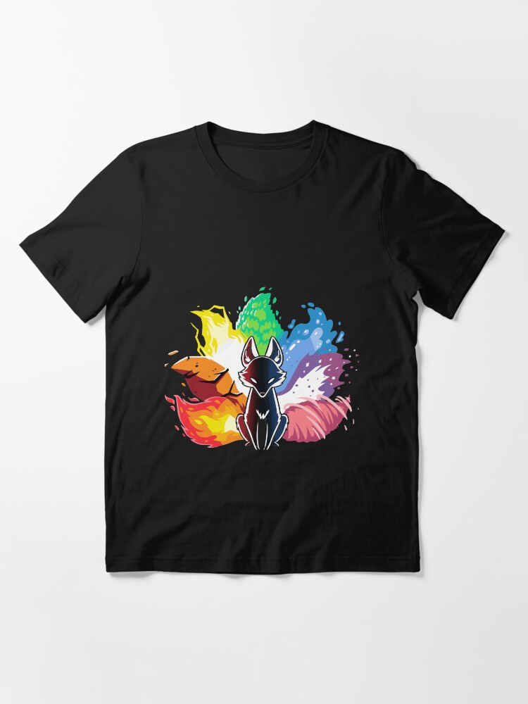 Vista alternativa de Camiseta esencial Zorro Kitsune Nine Tail