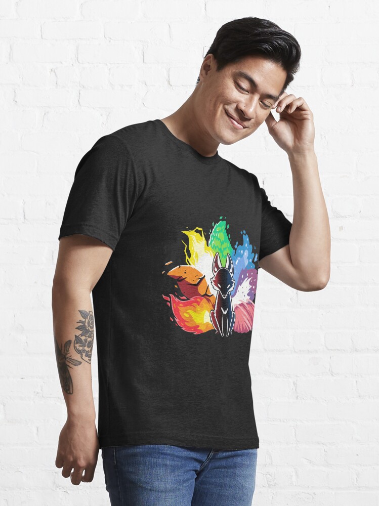 Vista alternativa de Camiseta esencial Zorro Kitsune Nine Tail