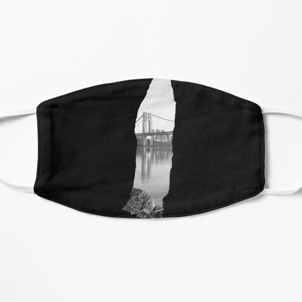 a bridge between rocks Flat Mask