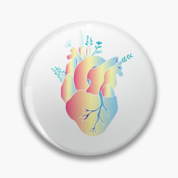 Item preview, pastel heartbeat with flowers designed and sold by ELmezz.