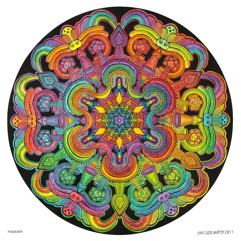 Download "Mandala 31 drawing rainbow 1" by mandala-jim | Redbubble