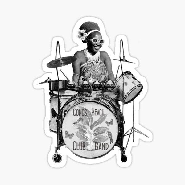 Lady Drummer Sticker
