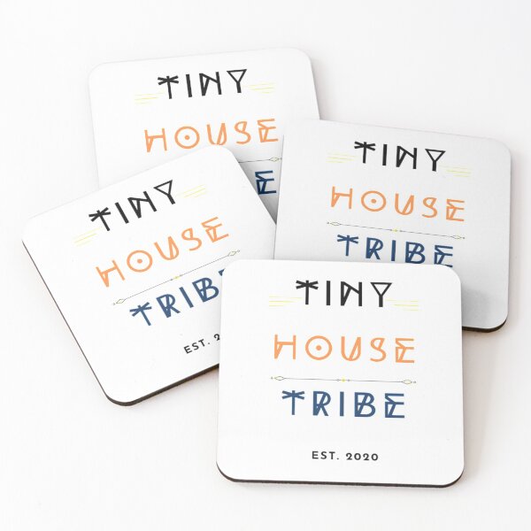 Item preview, Tiny House Tribe Est. 2020 ~ Black/Orange/Blue Font designed and sold by iosta.