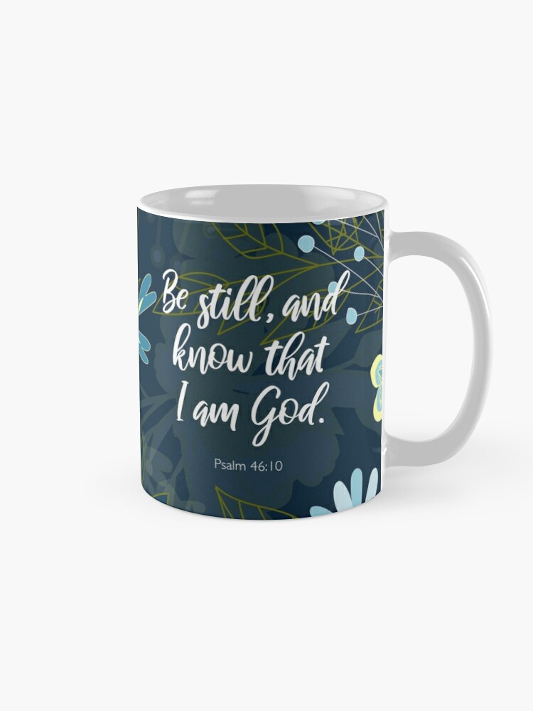 Mug-Be Still & Know-Psalm 46:10 Gray Marbled