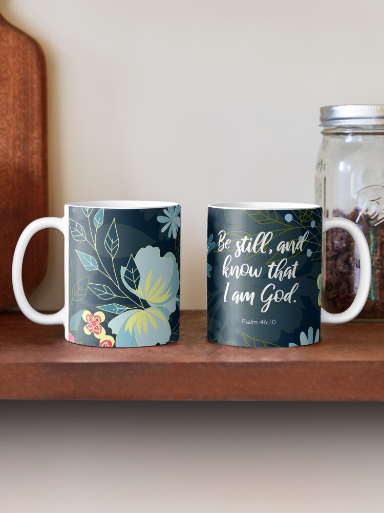 Mug-Be Still & Know-Psalm 46:10 Gray Marbled