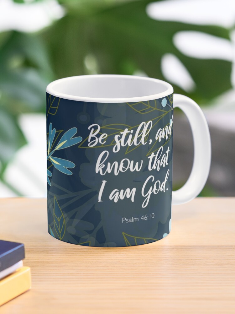 Mug-Be Still & Know-Psalm 46:10 Gray Marbled