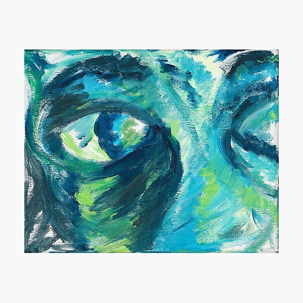 Vision, Figurative Eyes Gesture Painting by Courtney Hatcher Photographic Print
