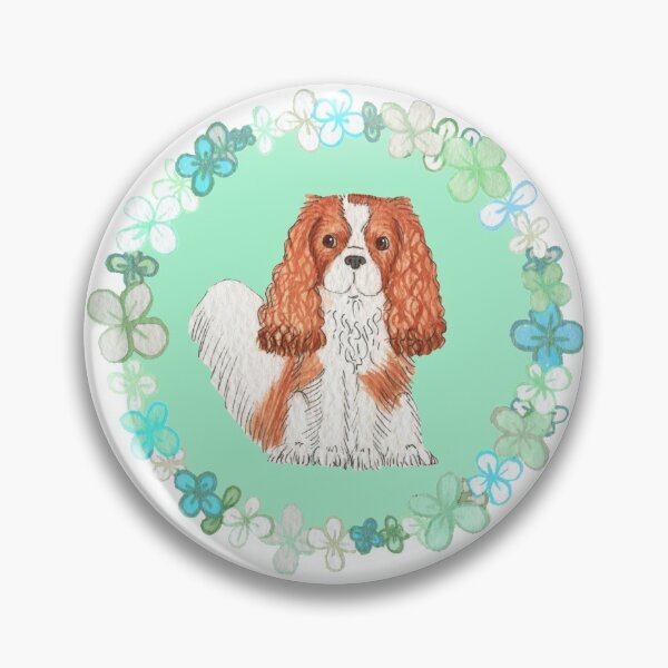 Item preview, Cavalier King Charles Spaniel - Green Blenheim Garland designed and sold by jollyinu.