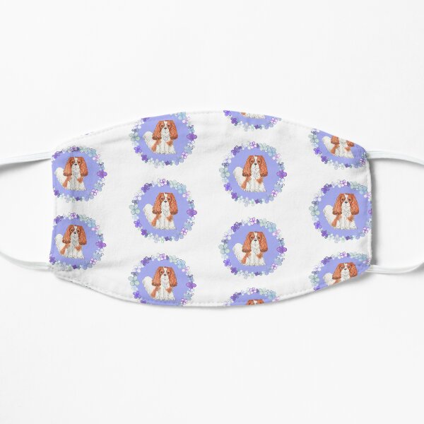 Cavalier King Charles Spaniel - Blenheim Purple Garland Mask
