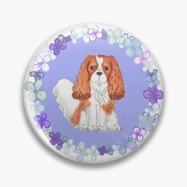 Item preview, Cavalier King Charles Spaniel - Blenheim Purple Garland designed and sold by jollyinu.