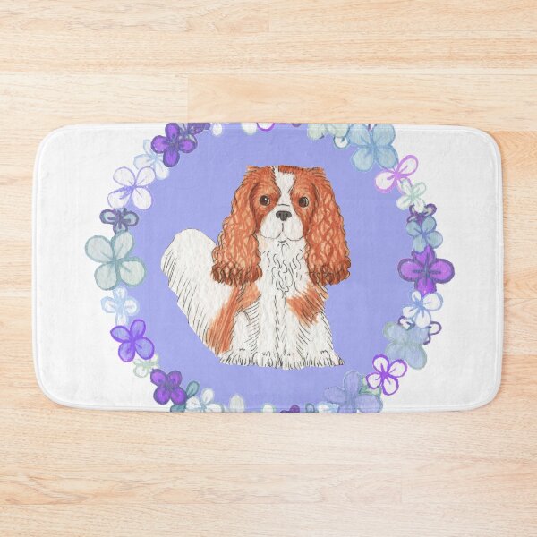Item preview, Cavalier King Charles Spaniel - Blenheim Purple Garland designed and sold by jollyinu.