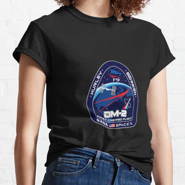SpaceX NASA Crew Dragon DM-2 Mission Patch Classic T-Shirt