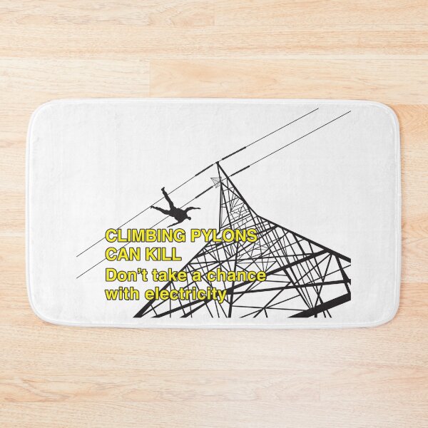 Item preview, Climbing Pylons Can Kill designed and sold by Off the Box.