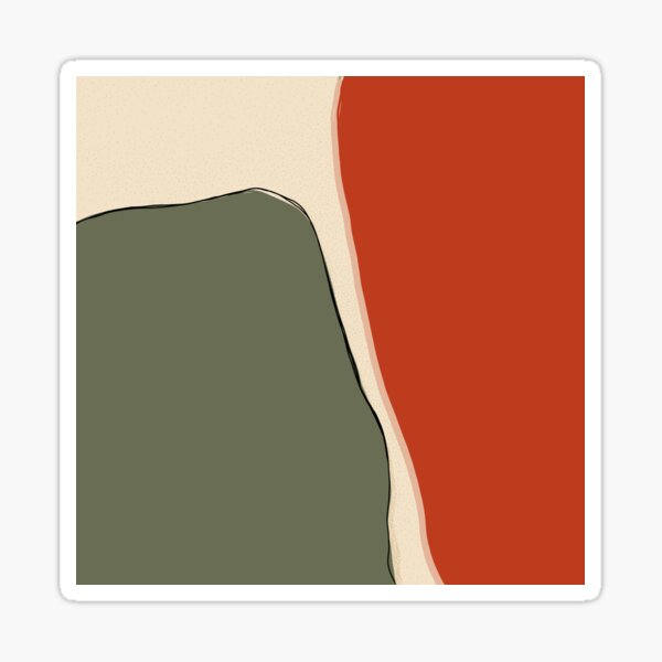 ‘Flow’ Peace and Calm Minimalist Art | Wilsar Sticker
