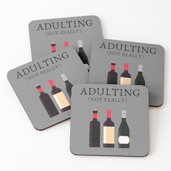 Item preview, Wine Bottle Adulting  designed and sold by designitfun.