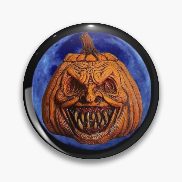 Item preview, EVIL PUMPKIN WITH BLUE MOON designed and sold by HAUNTERSDEPOT.
