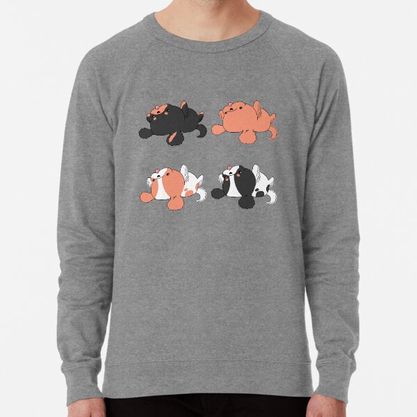 Kawaii Cavalier King Charles Spaniel - Ruby, Blenheim, Black and Tan and Tri Lightweight Sweatshirt