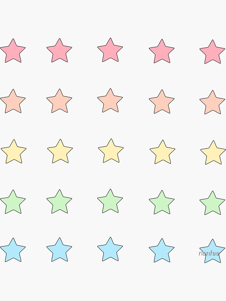 "Mini Star Sticker Set - Sticker Pack" Sticker by rianfee | Redbubble