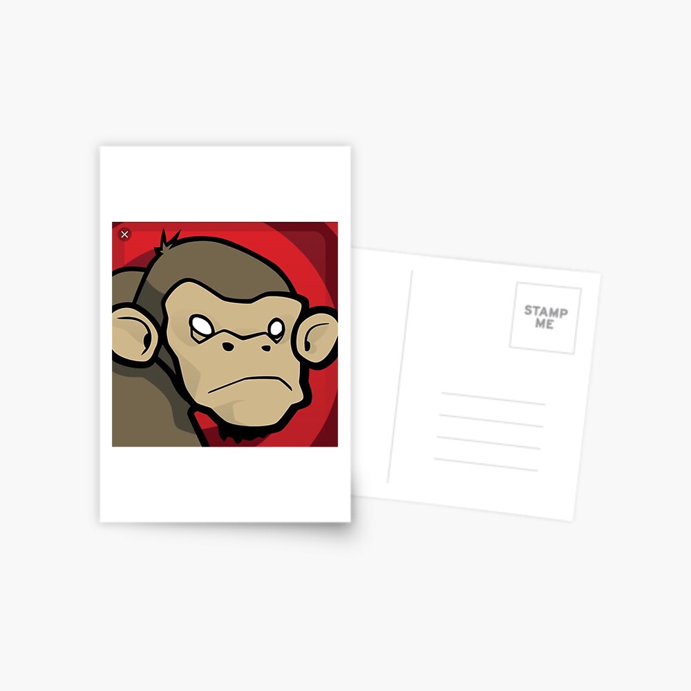 Monkey Gamerpic Greeting Card