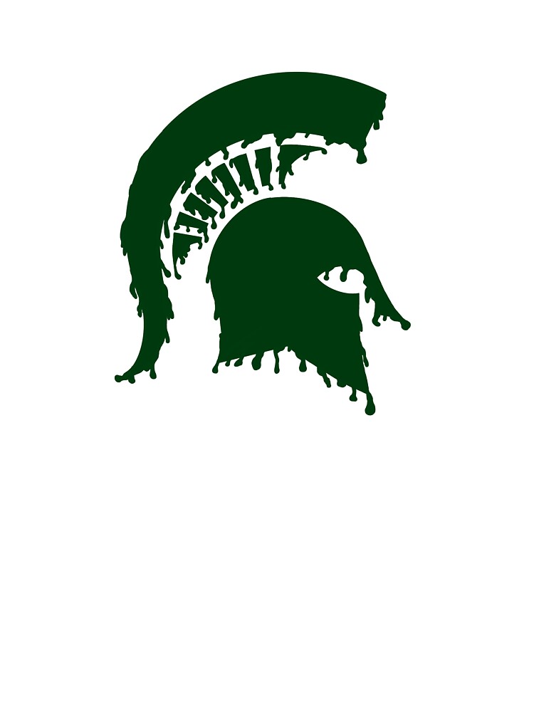 Michigan State Spartan Head Drip Design Baby One Piece By Smittysarah25 Redbubble